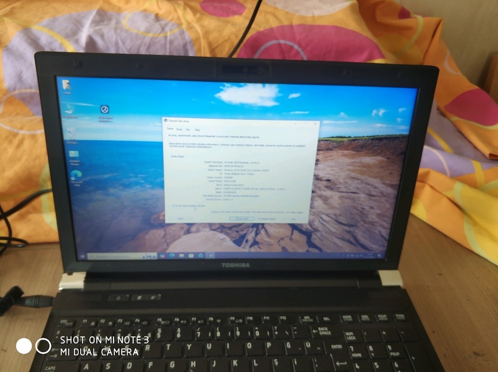 toşhiba 8 GB rem 128 ssd Windows 10 yüklü temiz laptop - 5
