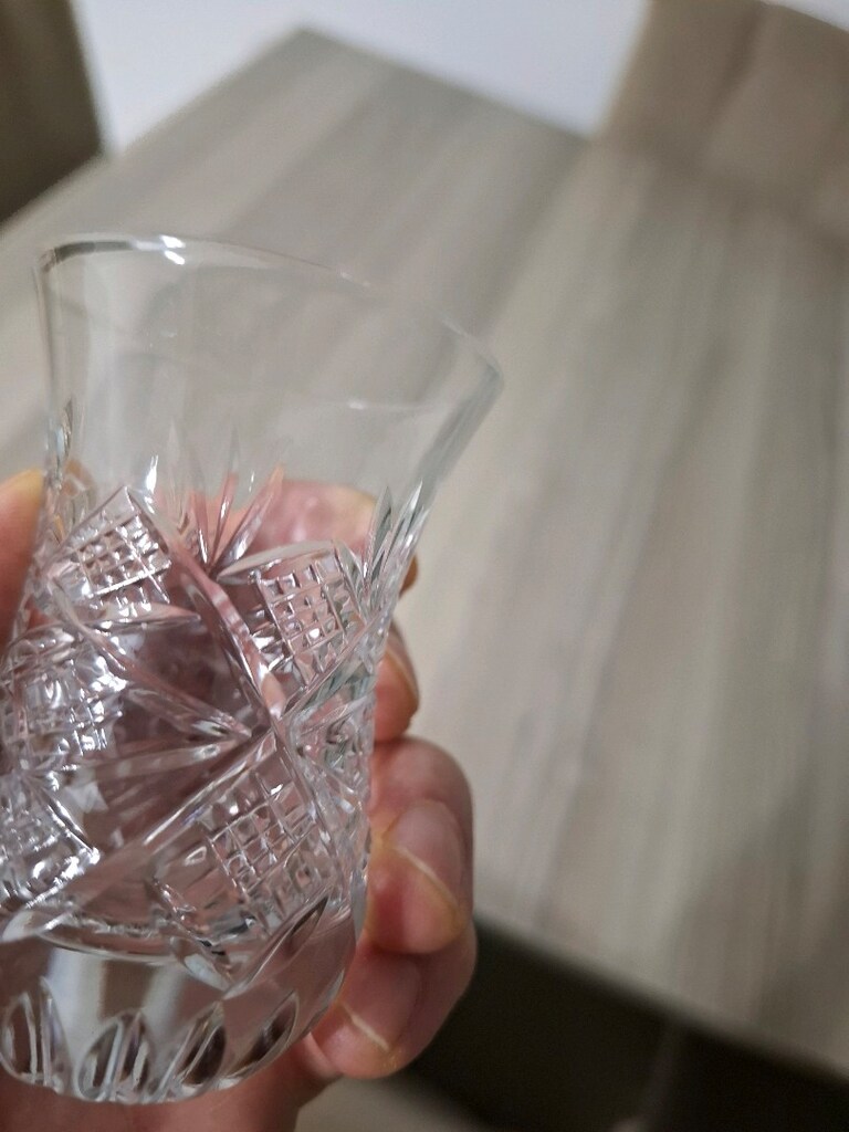 kesme kristal çay bardağı - 10
