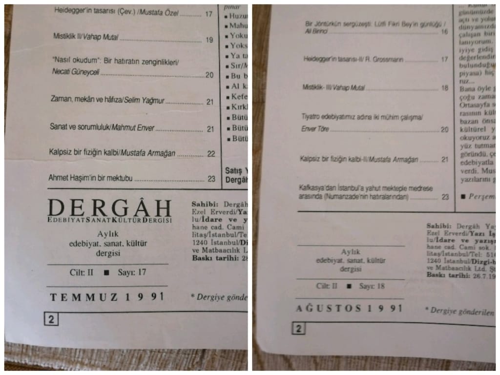 Dergah Edebiyat Sanat Dergisi 17/18.sayı - 4
