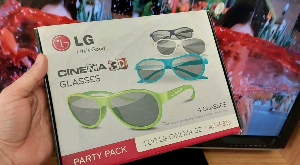 LG LİF'ES GOOD 4 LÜ Renkli Parlak 3D Sinema Gözlüğü Seti
