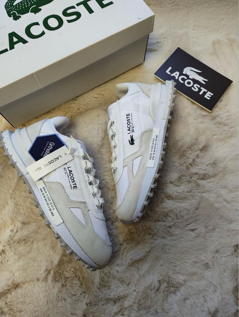 ‼‼ LACOSTE ELITE ACTIVE PREMIUM – BUZ BEYAZ - 3