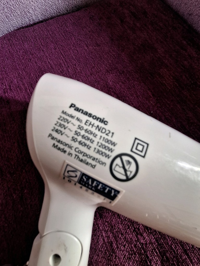 katlanır kulplu saç kurutma makinesi Panasonic - 3