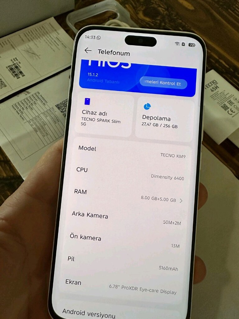 TECNO SPARK SLİM 5G SIFIR CİHAZ - 6