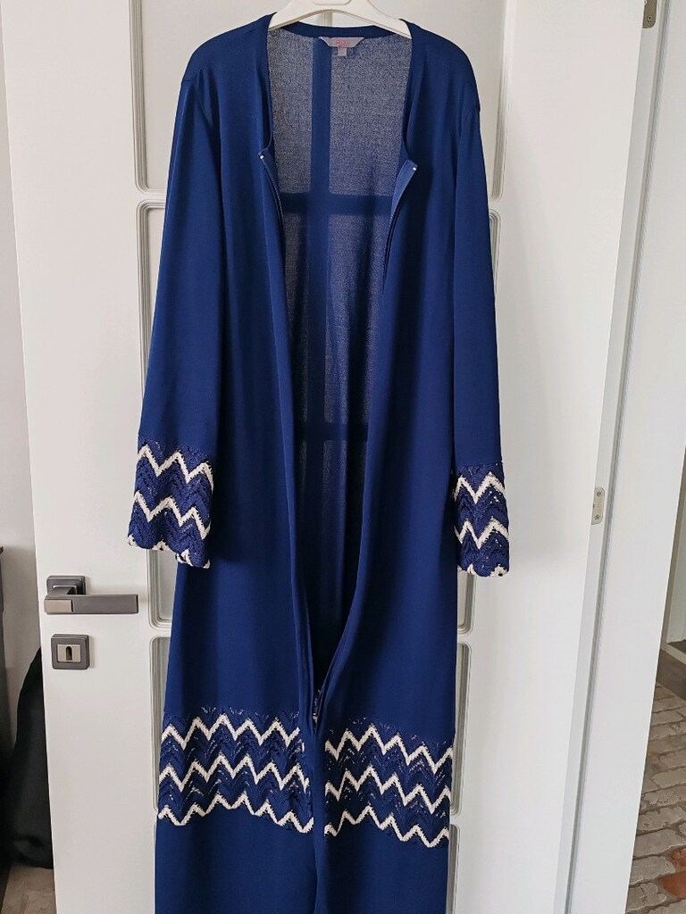 Lacivert Elbise Fermuarlı Detaylı - 5