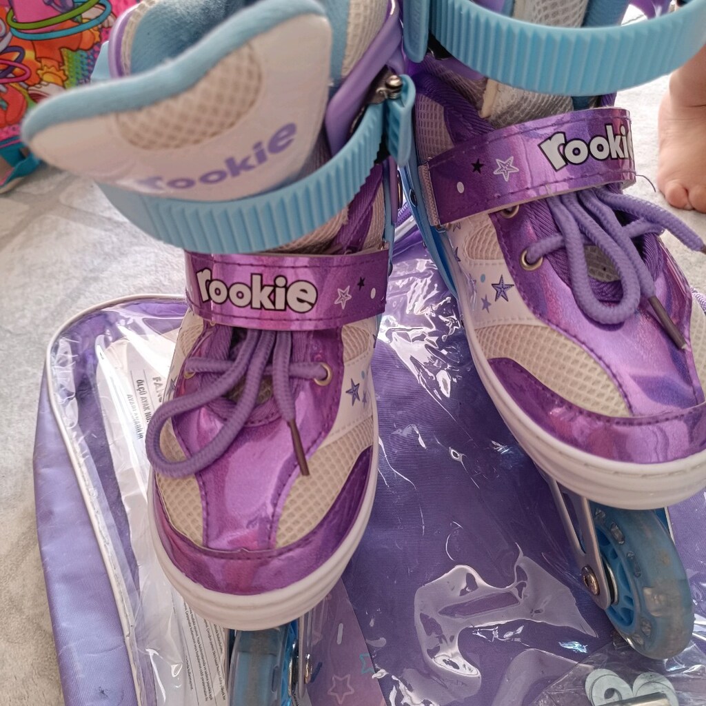 Rookie fancy ayarlanabilir 35-38 numara ışıklı paten - 13