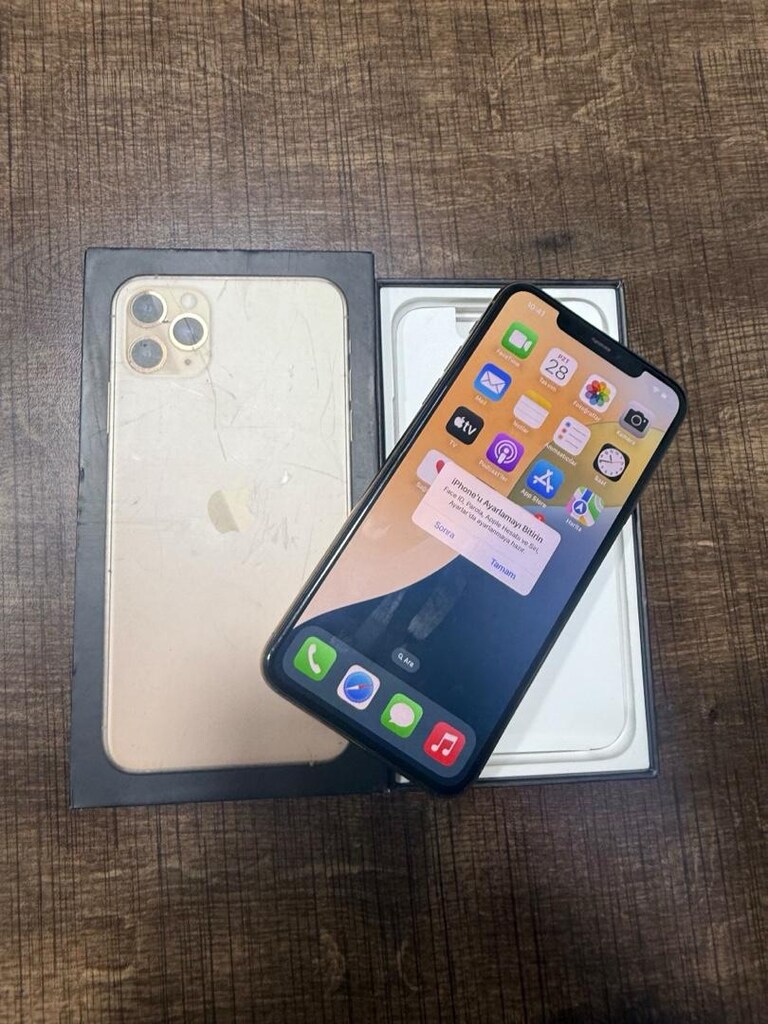 İPHONE 11 PRO MAX GOLD 64 GB YURTİÇİ HERŞEYİ ORJİNAL HATASIZ DEĞİŞENSİ - 9