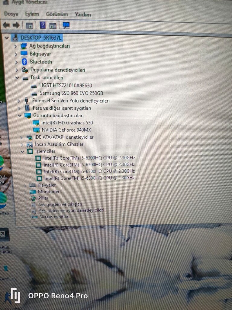 KUTULU MSI GL62 6QC i5 8GB 256SSD 940MX FHD TEMİZ - 5