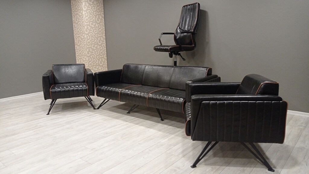 ---ROX OFİS---GAZİANTEP OFİS MOBİLYASI VERA KOLTUK TAKIMI SET--- - 4