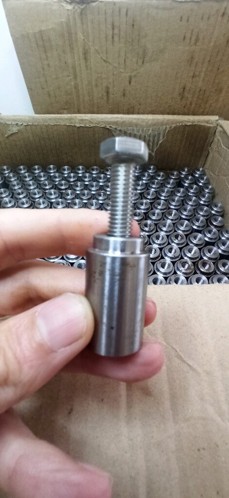 CNC torna üretimi, sıfır kademeli dişli burç / kaynak somunu (weld bun - 5