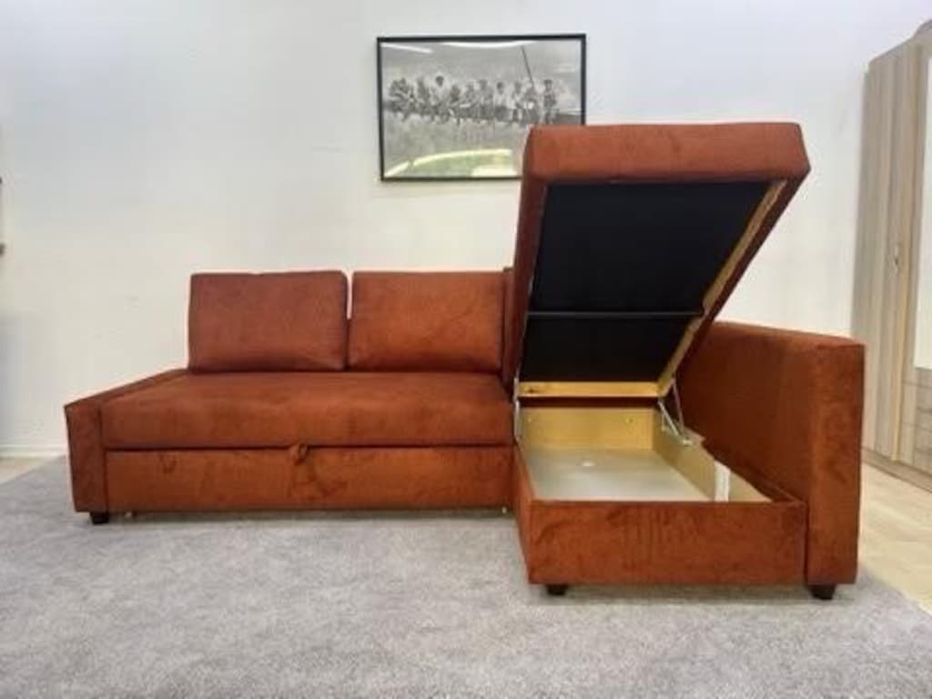 IKEA FRİHETEN SIFIR KAPLAMA YATAKLI BAZALI L KÖŞE KOLTUK KANEPE - 4