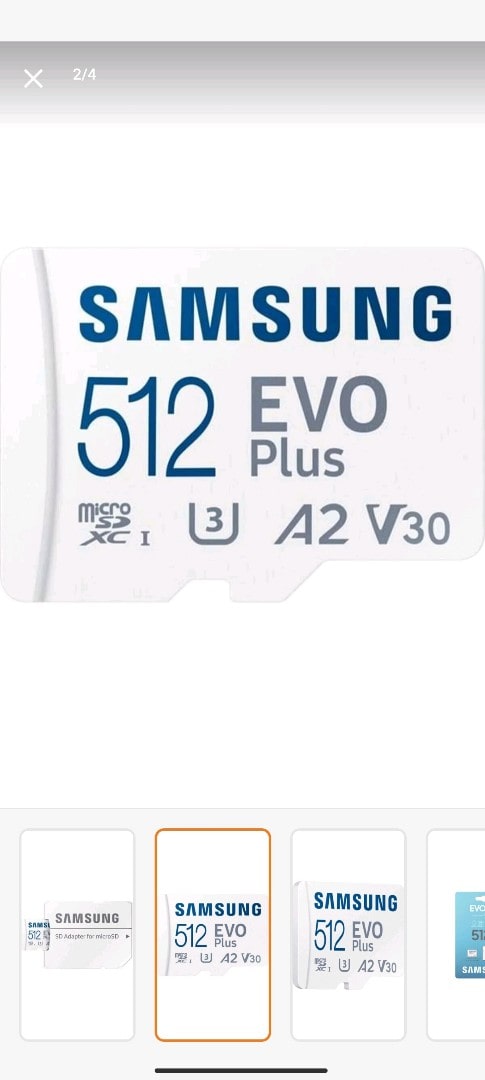 SAMSUNG EVOPLUS 512 GB HAFIZA KARTI