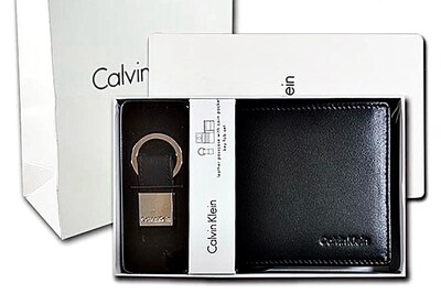 ‼SIFIR/İTHAL/Orijinal Calvin Klein Cüzdan+Anahtarlık %100 HAKİKİ Deri