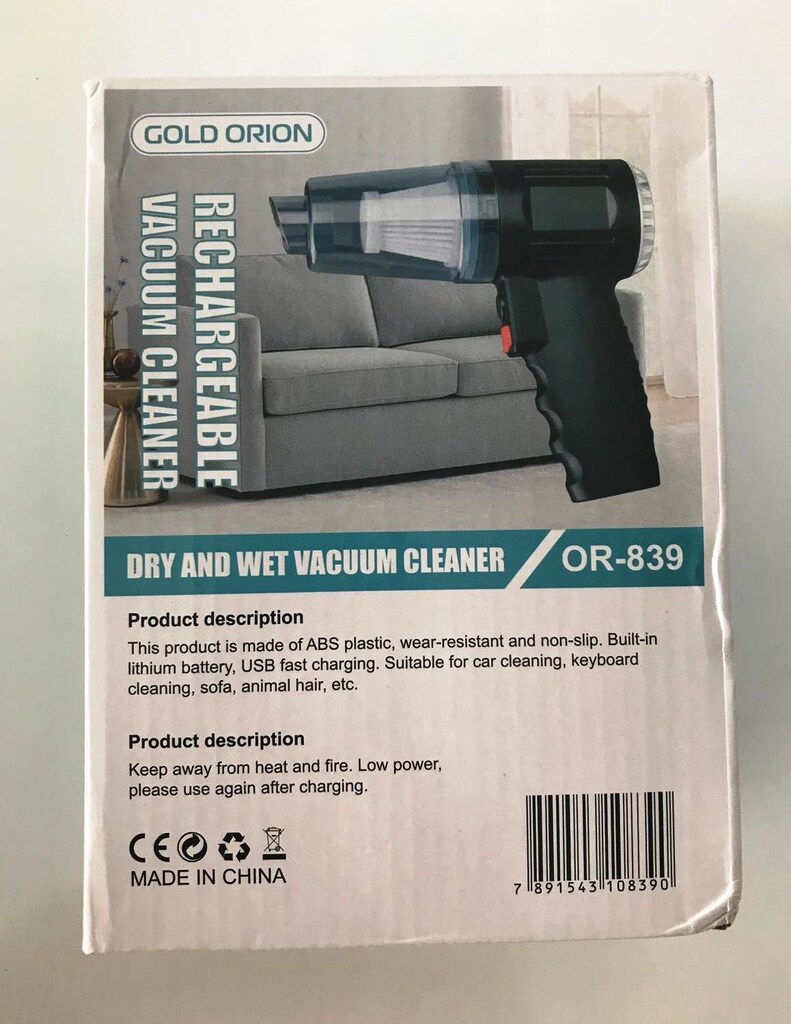 Gold Orion OR-839 Mini Taşınabilir 2'si 1 Arada Vakumlu Süpürge - 5