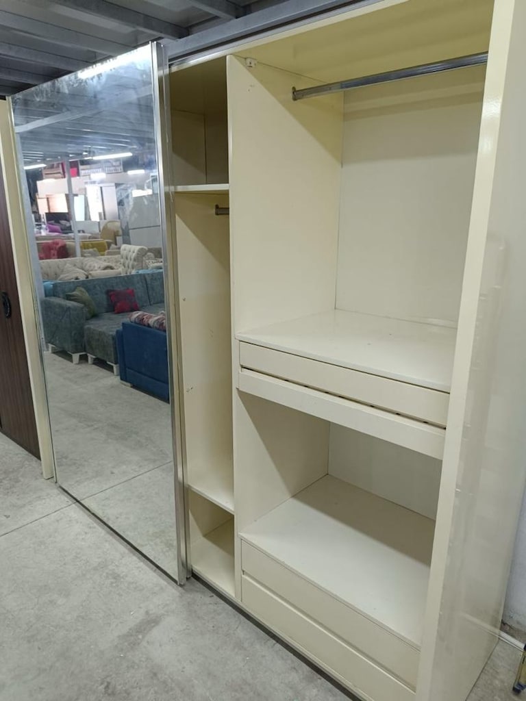 MDF LAKE BOYALI SÜRGÜLÜ DOLAP EVE TESLİM MONTAJ DAHİL - 3