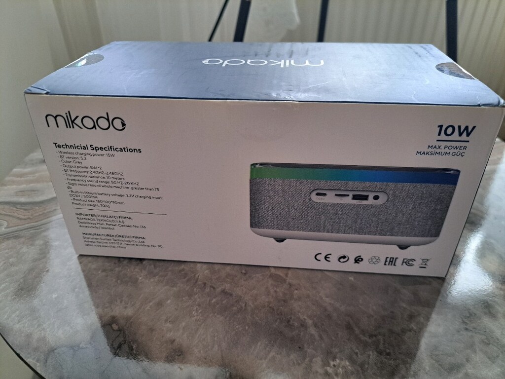 Gece lambası, özellikli alarm saat speaker Bluetoothlu müzik çalar - 2