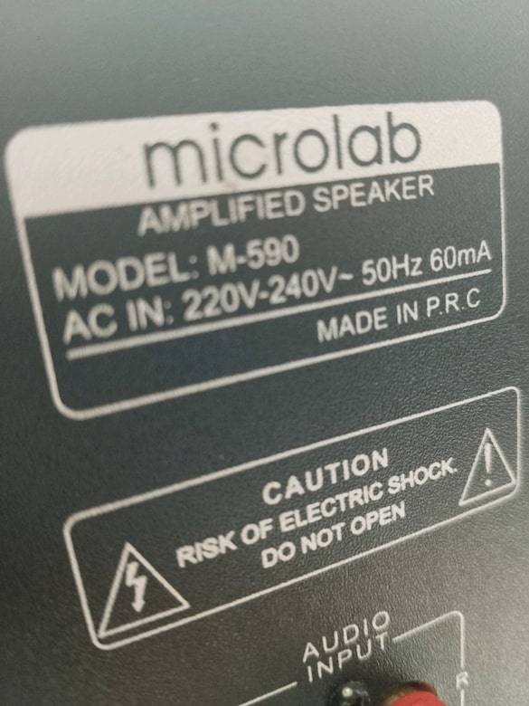 MİCROLAB - M - 590 MARKA VE MODEL NUMARALI ORJINAL 2+1 SES SİSTEMİ - 4