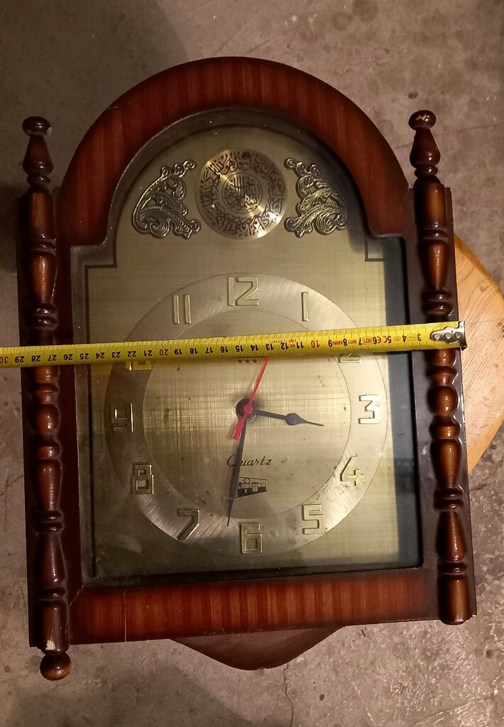 ANTİKA 1960'S VELİS QUARTZ, PENCERELİ DUVAR SAATİ. - 3