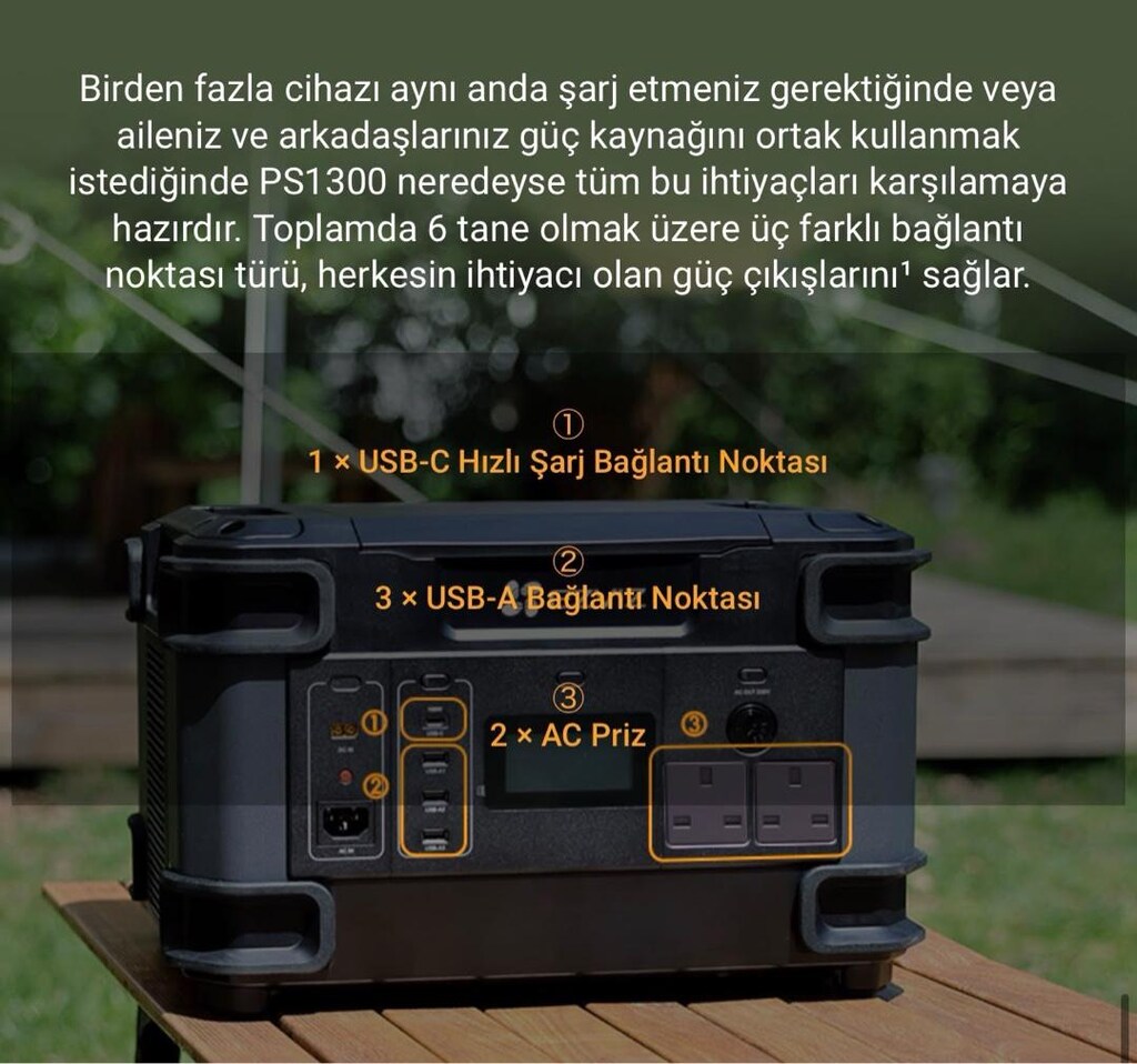 ezvız ps1300 taşınabilir güç istasyonu - 9