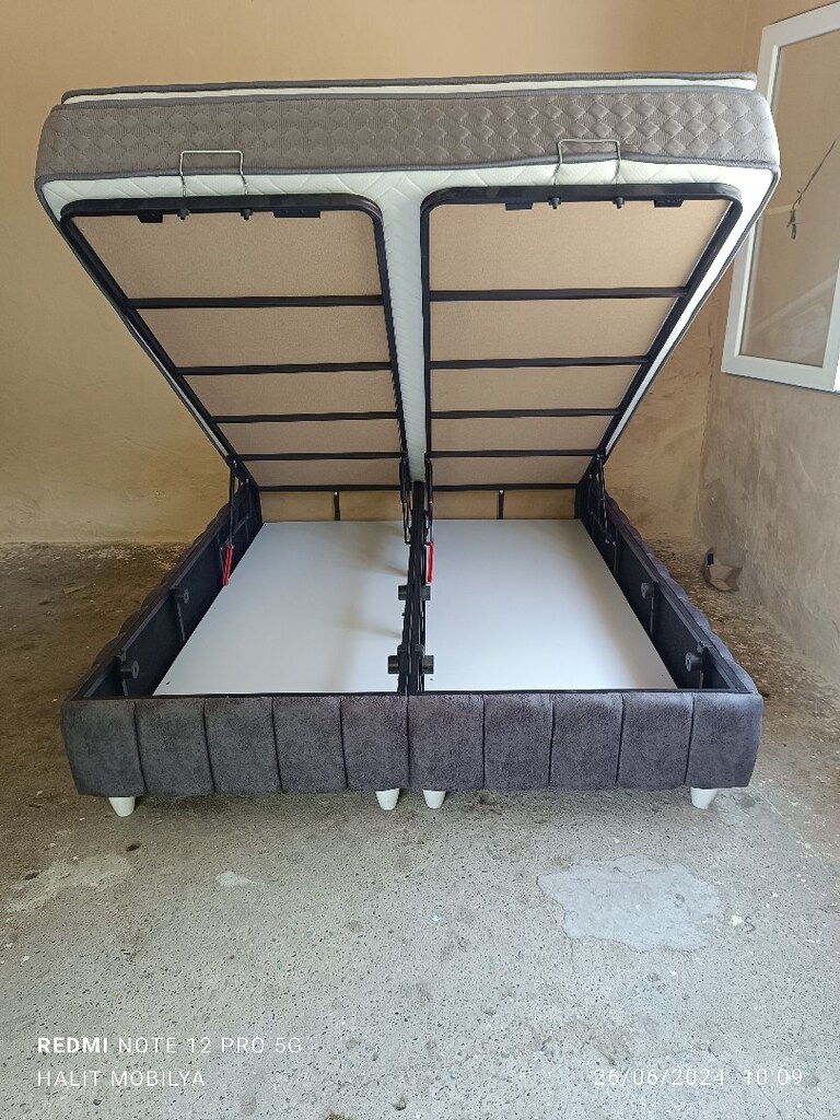 Ultra lüks çift kişilik baza başlık yatak - 2