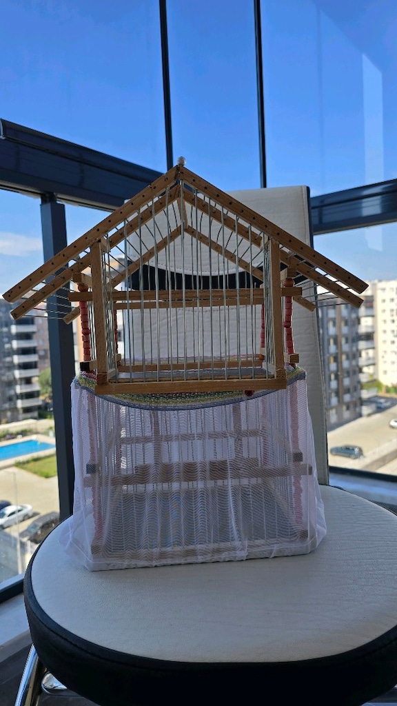 Ahşap Kuş Kafesi(El yapımı) - 5