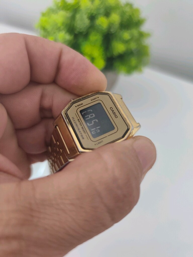 Orjinal Casio Mini Çelik Dijital Kadın Saat - 11