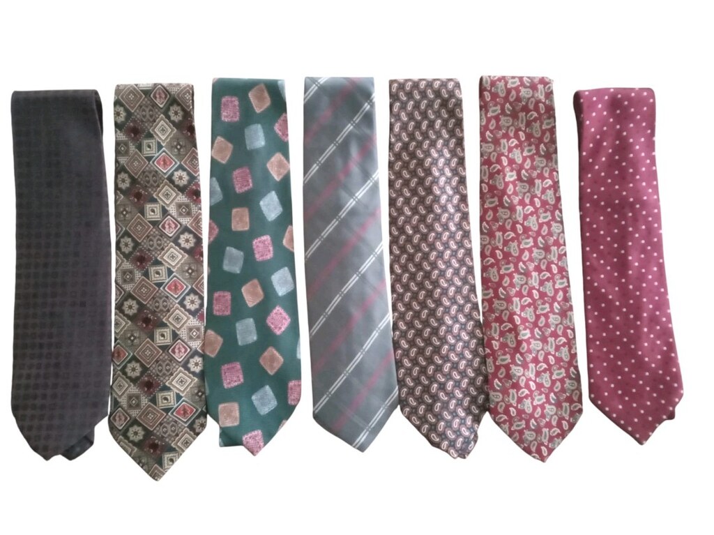5 Adet Vintage Erkek Kravat Retro - 6
