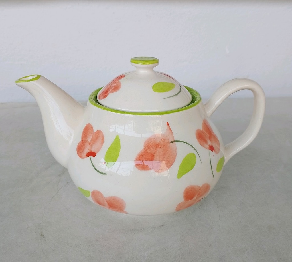Vintage Çaydanlık El Boyaması Seramik BERNHARD style ROMA Hand Painted - 2