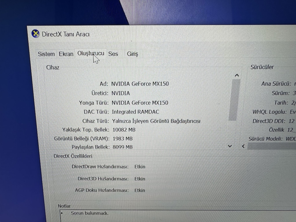 ASUS ZENBOOK İ7 8. NESİL 16 GB RAM 512 M2SSD MX150 - 8