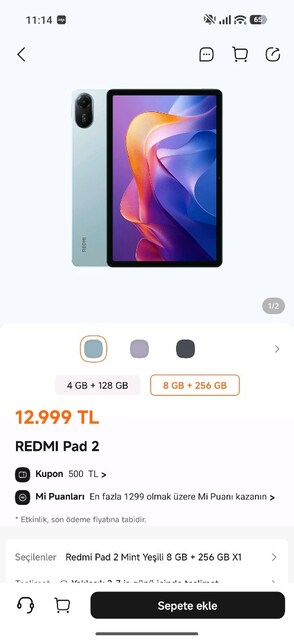 Redmi pad 2 bundle with cover