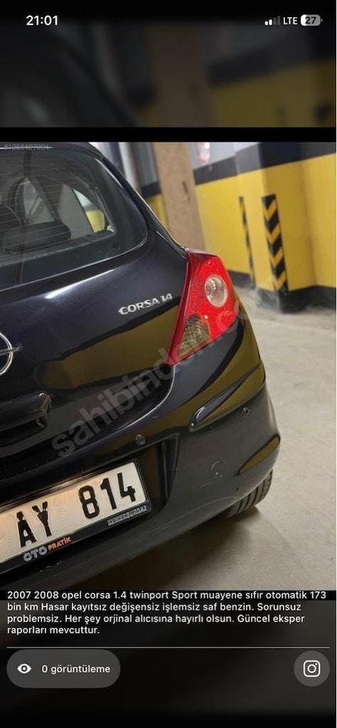 opel Corsa 1.4 twinport spor tek kapı otomatik orjinal - 3