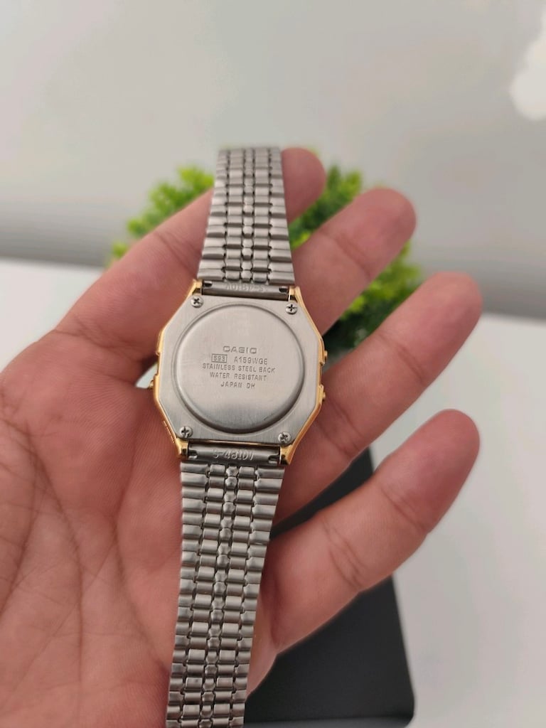 Orjinal Casio A159WGEA Erkek Kol Saati - 6
