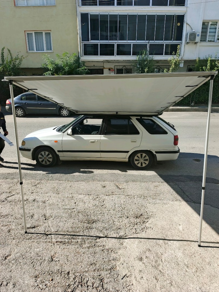 Gipsy sport araç üstü çadır + büyük oda + yan tente - 7