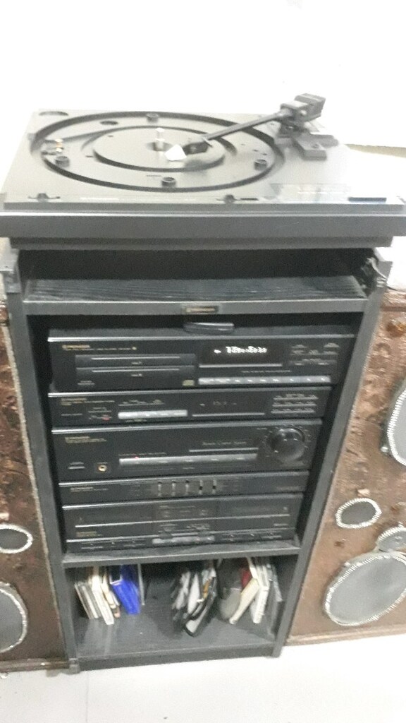pıoner DC Z72 müzik seti 4 tane 6985 Pıoner hoparlör pl 111 Z pikap - 2