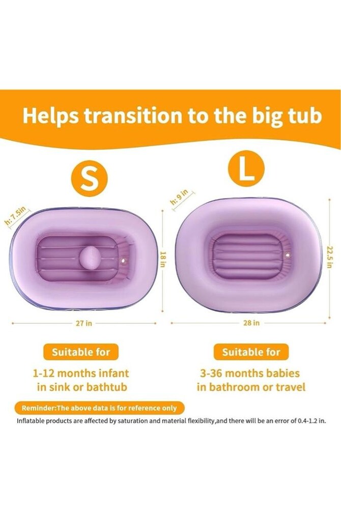 Swimbobo Şişirilebilir Bebek Küveti Mor - 4