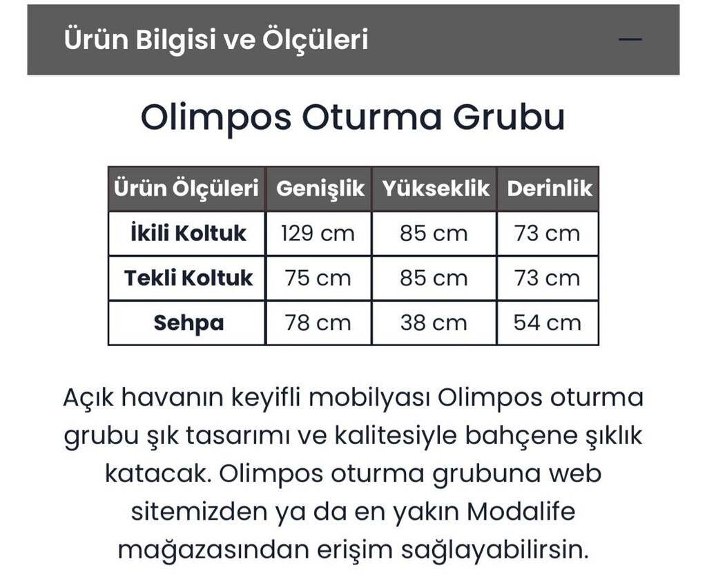 2+1+1 Bahçe Oturma Grubu (Minderli) - 8