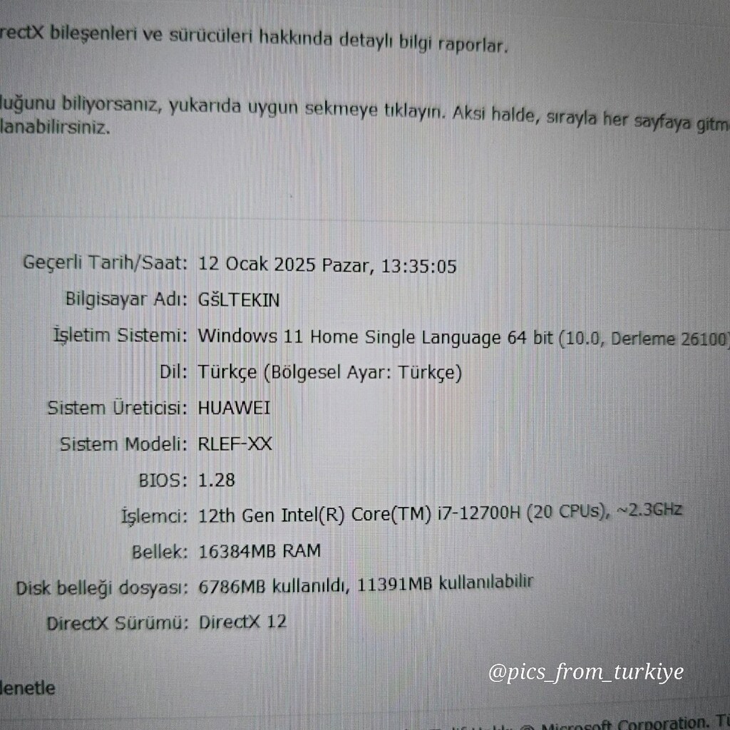 Huawei D16 İ7 2TB Kusursuz - 6