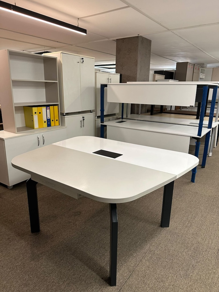 KLAS OFİS ÜSKÜDAR 135x120 cm BEYAZ GRİ İKİLİ ÇALIŞMA GRUBU - 3
