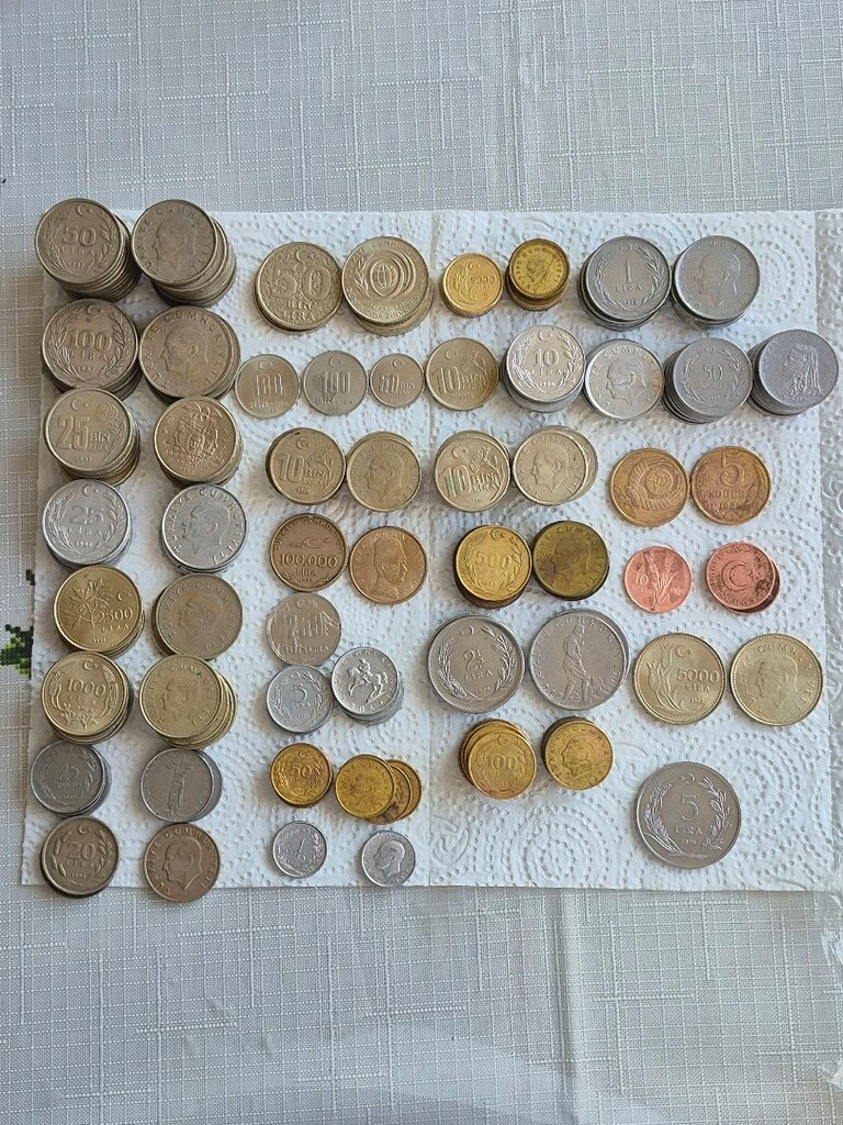 210 adet TC Paraları 1970 -2005 - 6