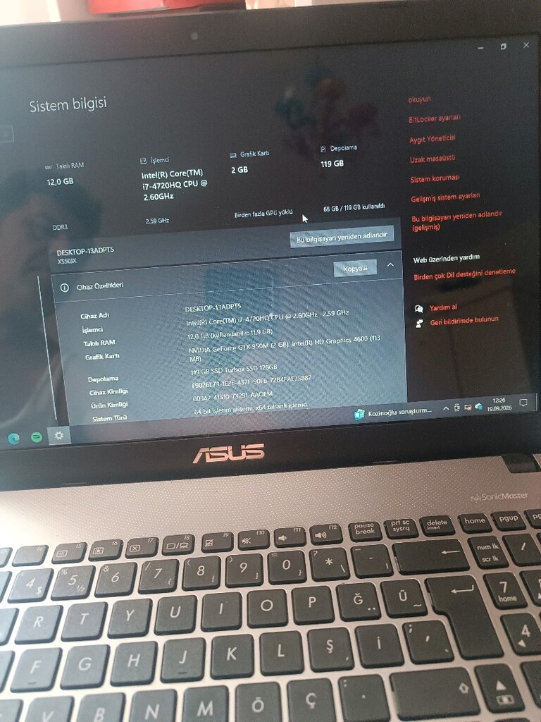 ASUS İ7 - 2