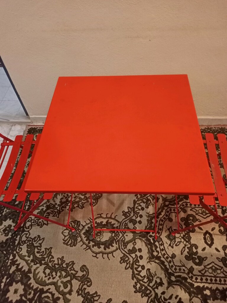 METAL KATLANIR MASA VE SANDALYE TAKIMI - 7