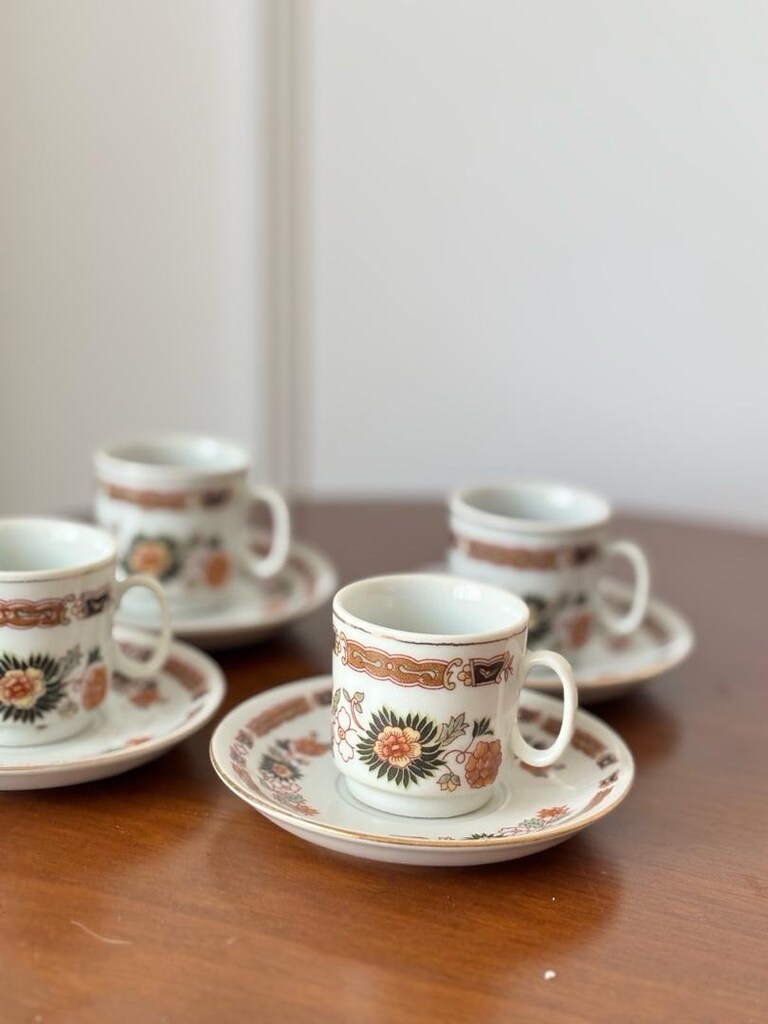 Vintage Çin Damgalı Fincan Takımı - 7