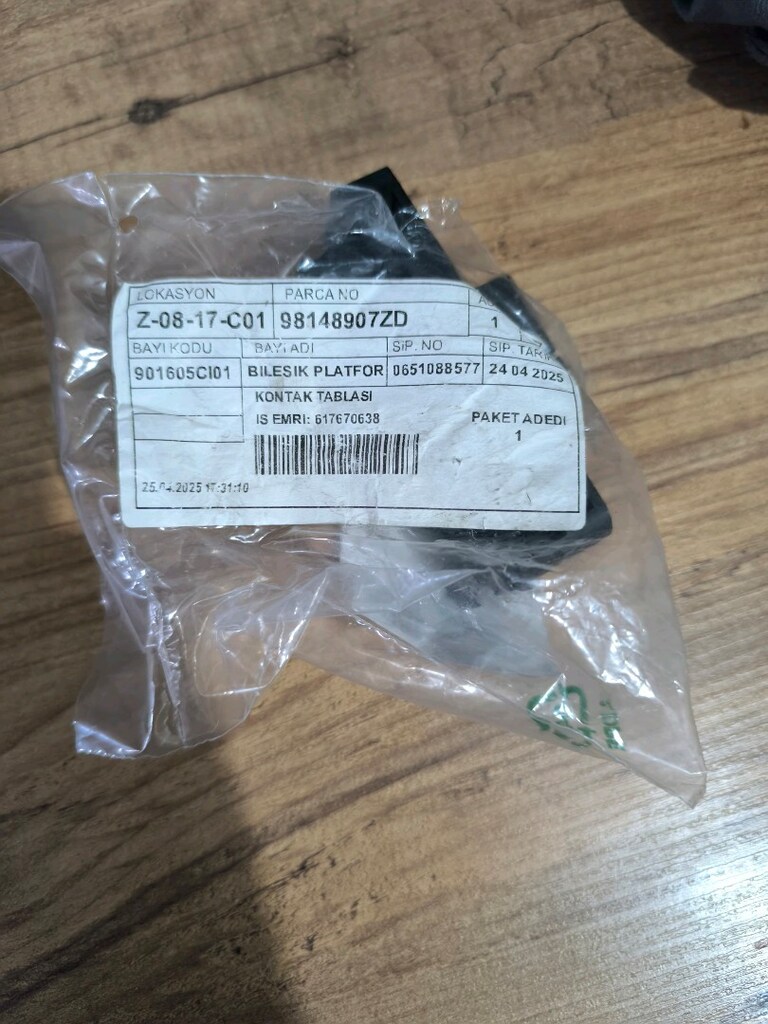 Citroen C3 B618 Sol Ön Cam Açma Düğme Takımı Orijinal 98148907ZD - 7