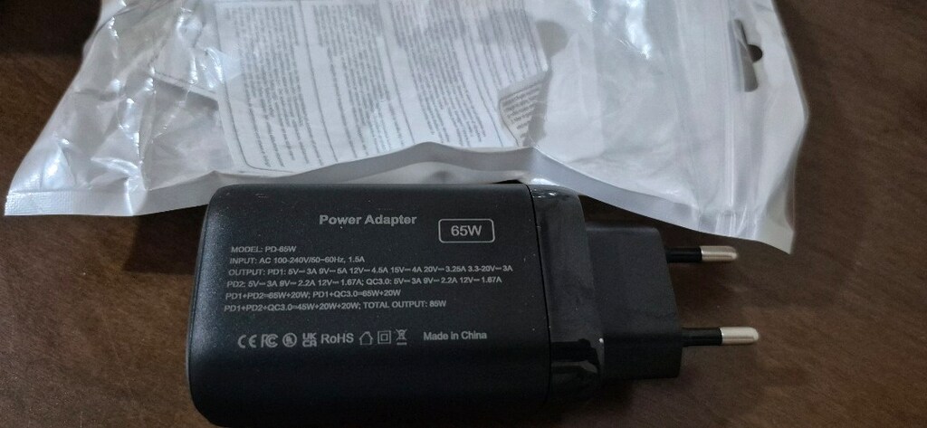 3 Çıkışlı 65Watt Hızlı Şarj Adaptörü - 2