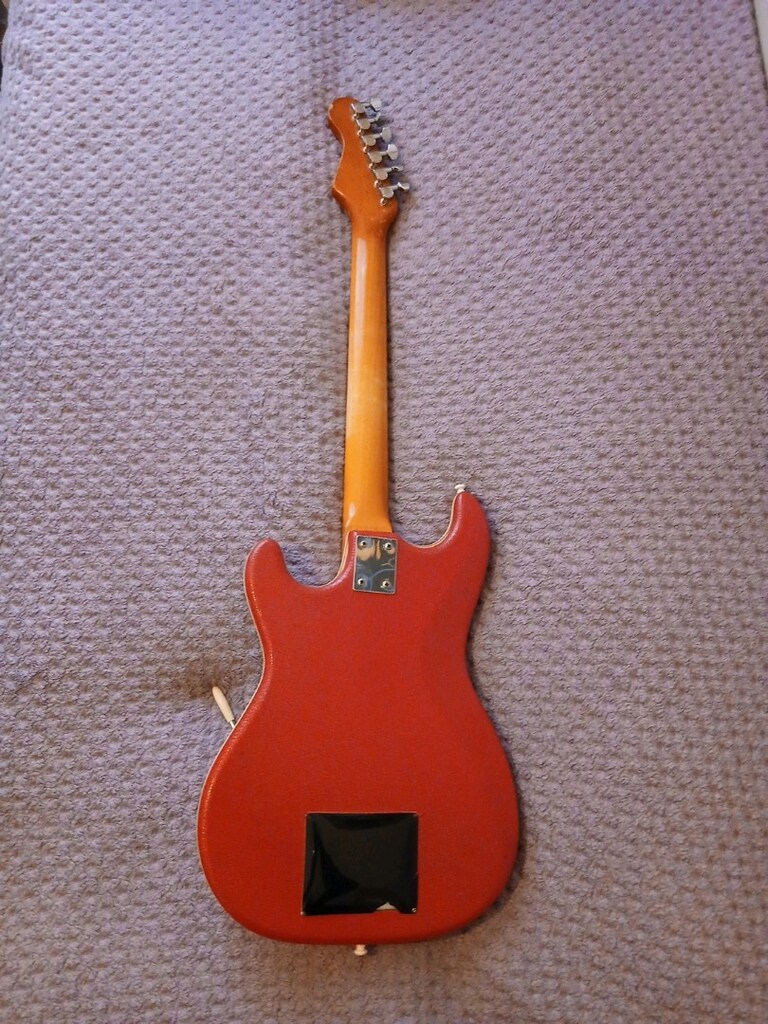 Elektro gitar hofner 1960 Red vinyl çok temiz çalışır durumda - 4