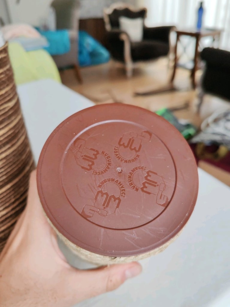 EL YAPIMI TENEKE METAL KUTU TÜRK KAHVESİ NESCAFE HASIR KAPLAMALI ÖZEL - 3