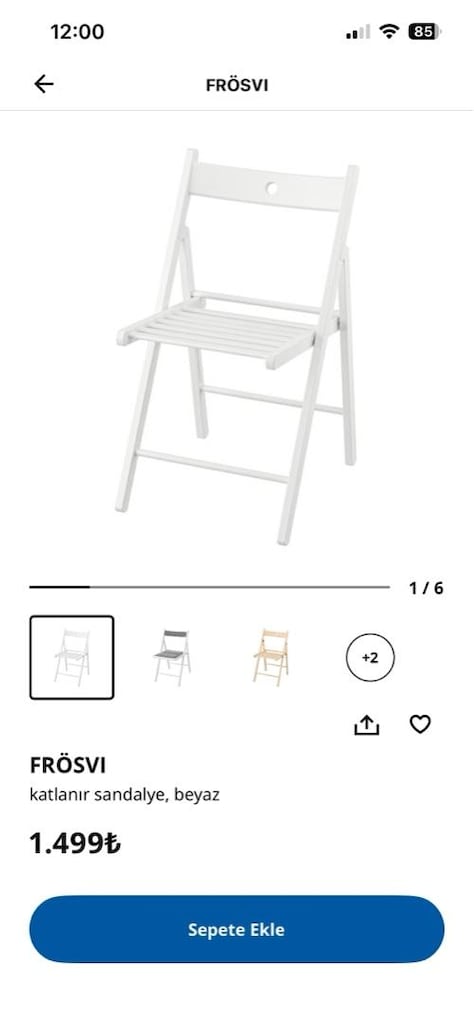 ikea frösvi katlanır sandalye - 3