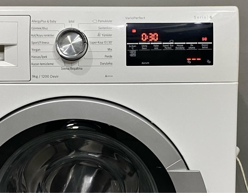 Bosch 9 Kg 1200 Devirli İnverter A+++ Serie 6 Çamaşır Makinesi - 3