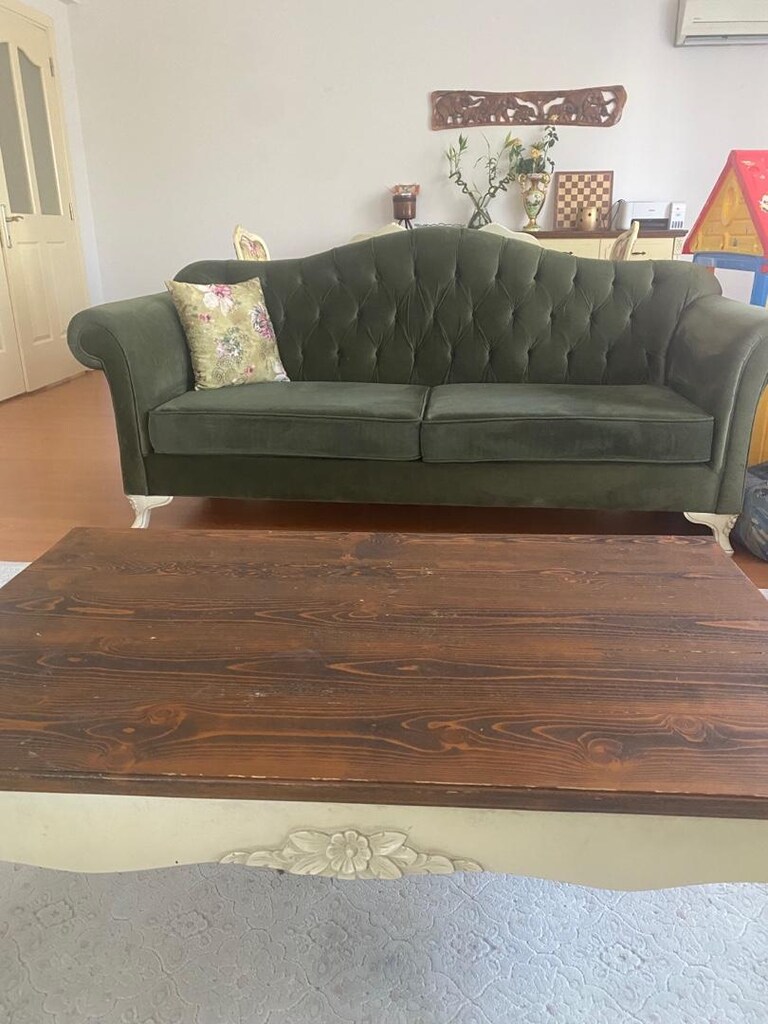 masa 6 adet sandalye takımı 2 berjer 2 tane üçlü koltuk ve sehpa ve - 3