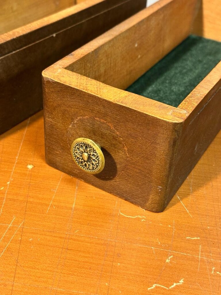 Ahşap vintage çekmece kutu - 5