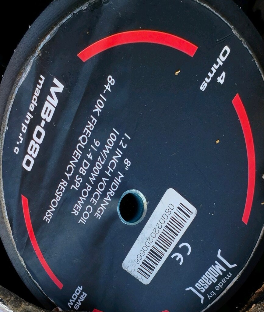 Mobass 8 inç Midrange Kolon çift - 4
